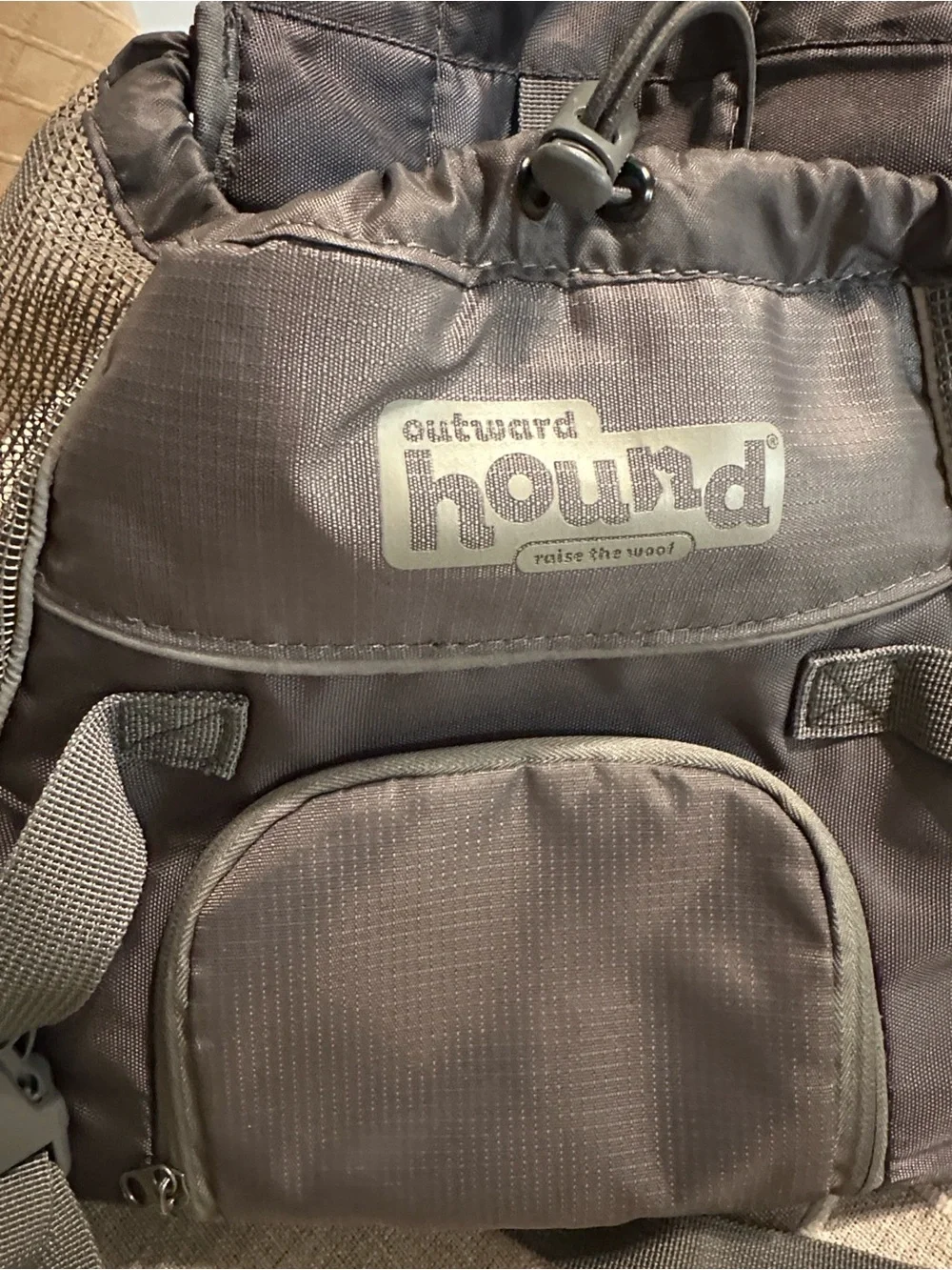 Outward Hound light gray Front Dog Carrier Backpack Bag small to Medium,